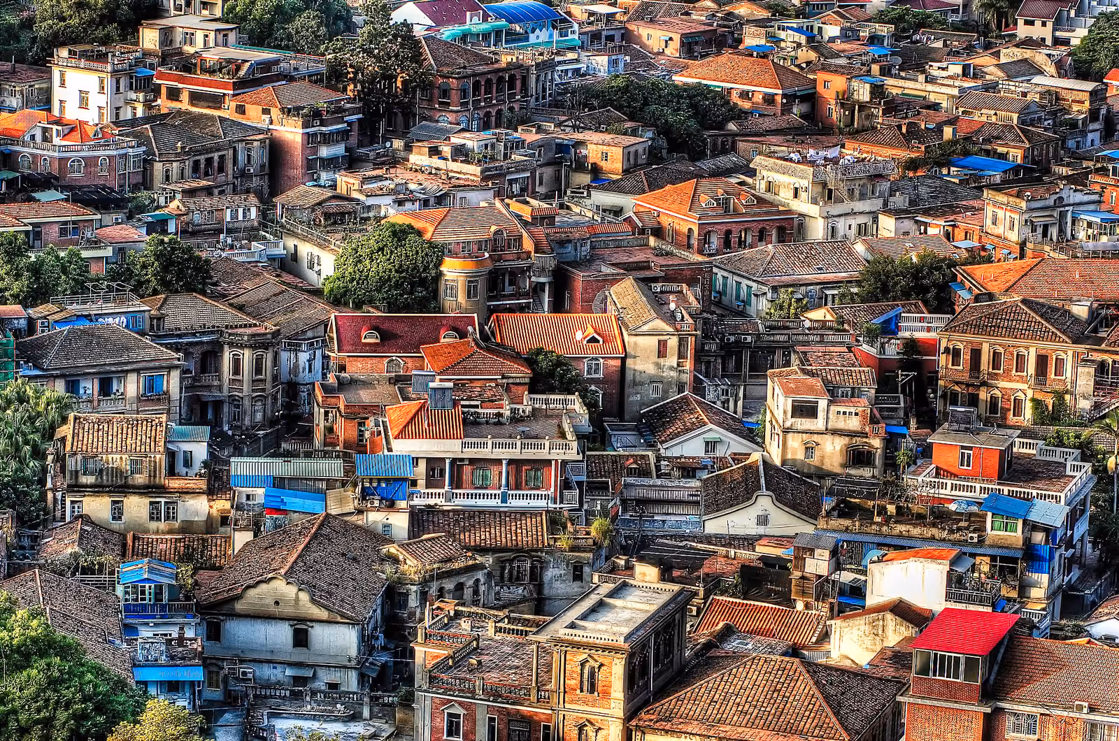 The rooftops of Gulangyu island, Xiamen